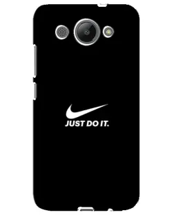 Чехол для Huawei Y3 2017 с картинкой «Минимализм от Nike»