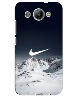 Чехол для Huawei Y3 2017 с картинкой «Nike — зимние горы»