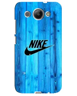 Чехол для Huawei Y3 2017 с картинкой «Голубое дерево Nike»