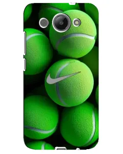 Чехол для Huawei Y3 2017 с картинкой «Теннисные мячи Найк»