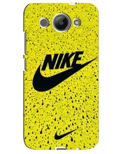 Чехол для Huawei Y3 2017 с картинкой «Желтый текстурный Nike»