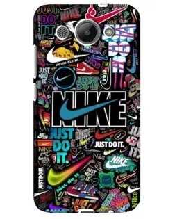 Чехол для Huawei Y3 2017 с картинкой «Яркий коллаж Nike»