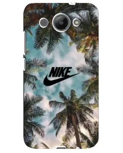 Чехол для Huawei Y3 2017 с картинкой «Тропический принт Nike»