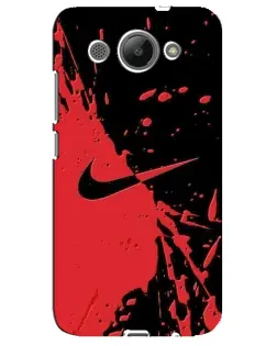 Чехол для Huawei Y3 2017 с картинкой «Красные брызги Nike»
