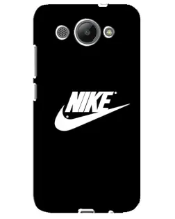 Чехол для Huawei Y3 2017 с картинкой «Мазки краски Nike»