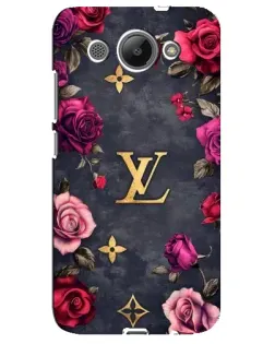 Чехол для Huawei Y3 2017 с картинкой «Цветочный Louis Vuitton»