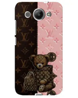 Чехол для Huawei Y3 2017 с картинкой «Мишка в стиле LV»