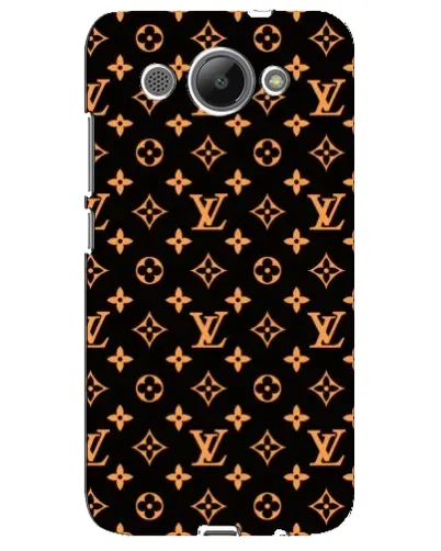 Чехол для Huawei Y3 2017 с картинкой «Золотая монограмма LV»