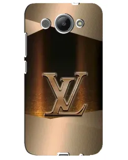 Чехол для Huawei Y3 2017 с картинкой «LV — золотое сияние»