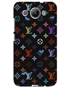 Чехол для Huawei Y3 2017 с картинкой «Цветная монограмма LV»