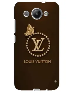 Чехол для Huawei Y3 2017 с картинкой «LV — золотая печать»