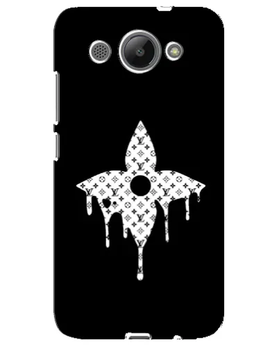 Чехол для Huawei Y3 2017 с картинкой «Цветочная монограмма»