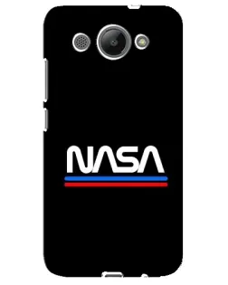 Чехол для Huawei Y3 2017 с картинкой «NASA — классика Red Blue»
