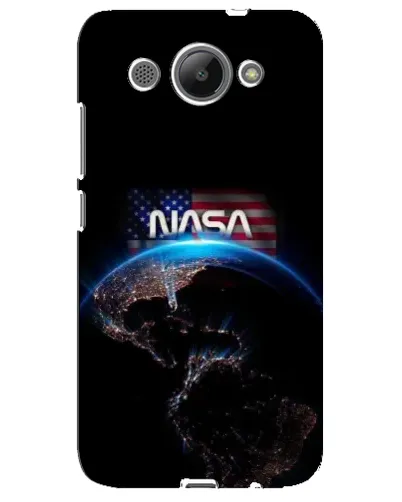 Чехол для Huawei Y3 2017 с картинкой «Земля из космоса NASA»