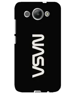 Чехол для Huawei Y3 2017 с картинкой «NASA — вертикальный логотип»