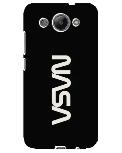Чехол для Huawei Y3 2017 с картинкой «NASA — вертикальный логотип»