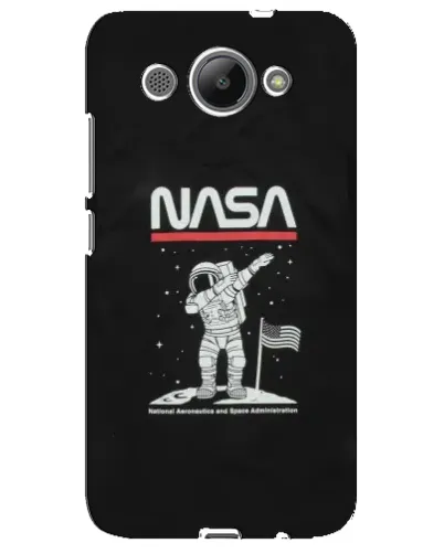 Чехол для Huawei Y3 2017 с картинкой «NASA — шагаем по Луне»