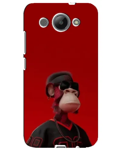 Чехол для Huawei Y3 2017 с картинкой «Bored Ape в красном»