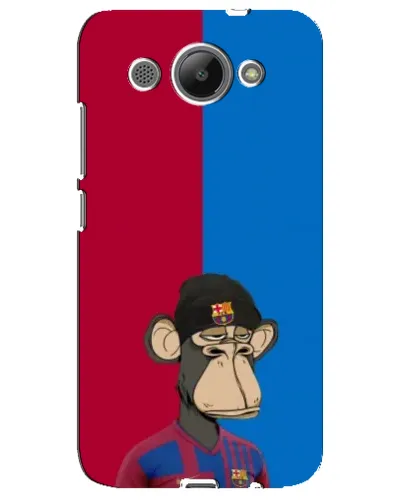 Чехол для Huawei Y3 2017 с картинкой «Bored Ape — фанат Барсы»