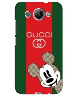 Чехол для Huawei Y3 2017 с картинкой «Gucci — полосы и Микки»