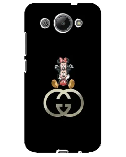 Чехол для Huawei Y3 2017 с картинкой «Минни Маус на лого»