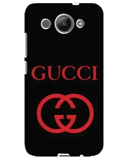 Чехол для Huawei Y3 2017 с картинкой «Gucci — красный логотип»