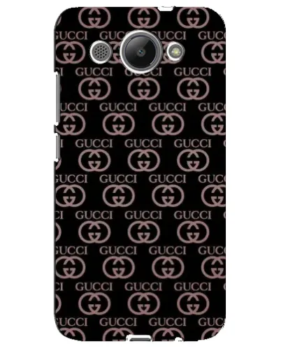 Чехол для Huawei Y3 2017 с картинкой «Классическая монограмма Gucci»