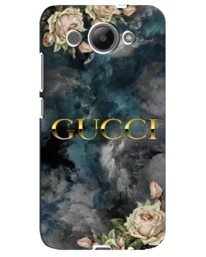 Чехол для Huawei Y3 2017 с картинкой «Абстрактные цветы Gucci»