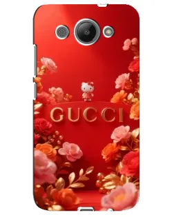 Чехол для Huawei Y3 2017 с картинкой «Gucci — золотой сад»