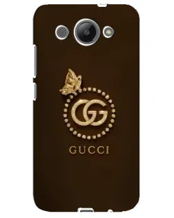 Чехол для Huawei Y3 2017 с картинкой «Gucci — золотая бабочка»