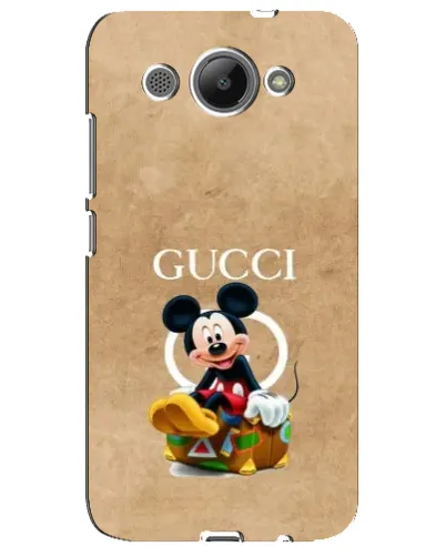 Чехол для Huawei Y3 2017 с картинкой «Микки Маус Gucci — крафт»