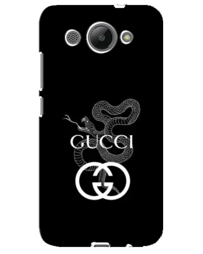 Чехол для Huawei Y3 2017 с картинкой «Gucci — серебряная змея»