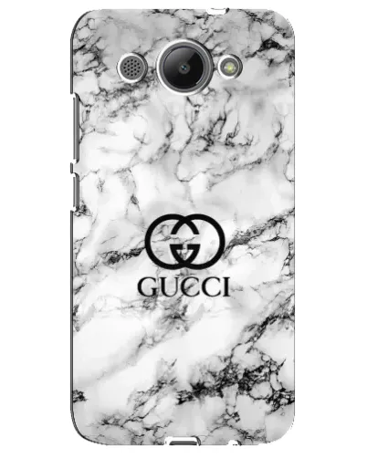 Чехол для Huawei Y3 2017 с картинкой «Gucci — мраморный шик»
