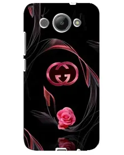 Чехол для Huawei Y3 2017 с картинкой «Gucci — неоновая роза»