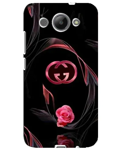 Чехол для Huawei Y3 2017 с картинкой «Gucci — неоновая роза»