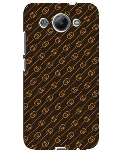Чехол для Huawei Y3 2017 с картинкой «Gucci — золотые диагонали»