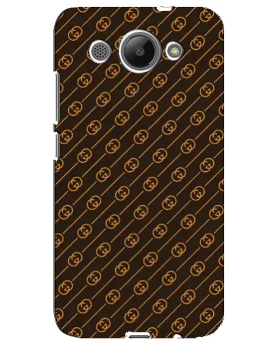 Чехол для Huawei Y3 2017 с картинкой «Gucci — золотые диагонали»