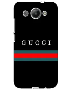 Чехол для Huawei Y3 2017 с картинкой «Gucci — красный пояс»