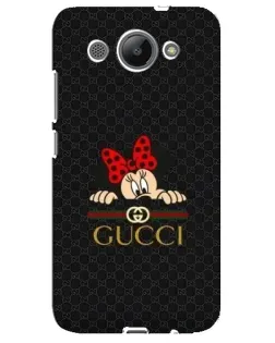 Чехол для Huawei Y3 2017 с картинкой «Минни Маус Gucci — черный»