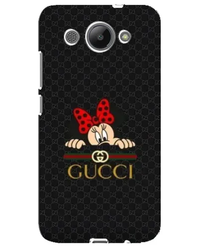Чехол для Huawei Y3 2017 с картинкой «Минни Маус Gucci — черный»