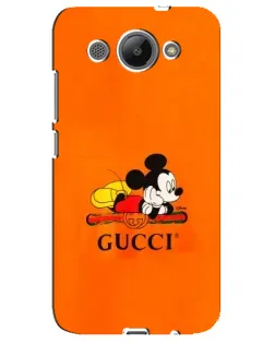 Чехол для Huawei Y3 2017 с картинкой «Микки Маус Gucci — оранж» Чехол для Huawei Y3 2017 с картинкой «Микки Маус Gucci — оранж»