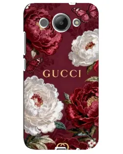 Чехол для Huawei Y3 2017 с картинкой «Gucci — бордовые розы» Чехол для Huawei Y3 2017 с картинкой «Gucci — бордовые розы»