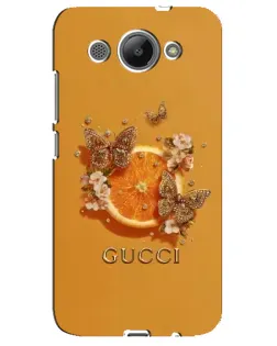 Чехол для Huawei Y3 2017 с картинкой «Gucci — золотые бабочки» Чехол для Huawei Y3 2017 с картинкой «Gucci — золотые бабочки»
