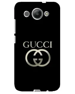 Чехол для Huawei Y3 2017 с картинкой «Gucci — золото на черном» Чехол для Huawei Y3 2017 с картинкой «Gucci — золото на черном»