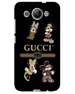 Чехол для Huawei Y3 2017 с картинкой «Gucci — герои Disney и монограмма» Чехол для Huawei Y3 2017 с картинкой «Gucci — герои Disney и монограмма»