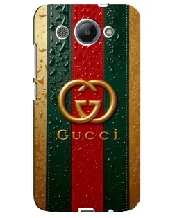 Чехол для Huawei Y3 2017 с картинкой «Gucci — фирменная полоса и золото» Чехол для Huawei Y3 2017 с картинкой «Gucci — фирменная полоса и золото»