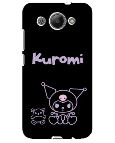 Чехол для Huawei Y3 2017 с картинкой «Kuromi — черный минимализм» Чехол для Huawei Y3 2017 с картинкой «Kuromi — черный минимализм»
