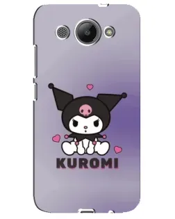 Чехол для Huawei Y3 2017 с картинкой «Kuromi — фиолетовый арт»