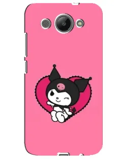 Чехол для Huawei Y3 2017 с картинкой «Kuromi — любовь в сердце»