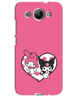 Чехол для Huawei Y3 2017 с картинкой «Kuromi и My Melody»